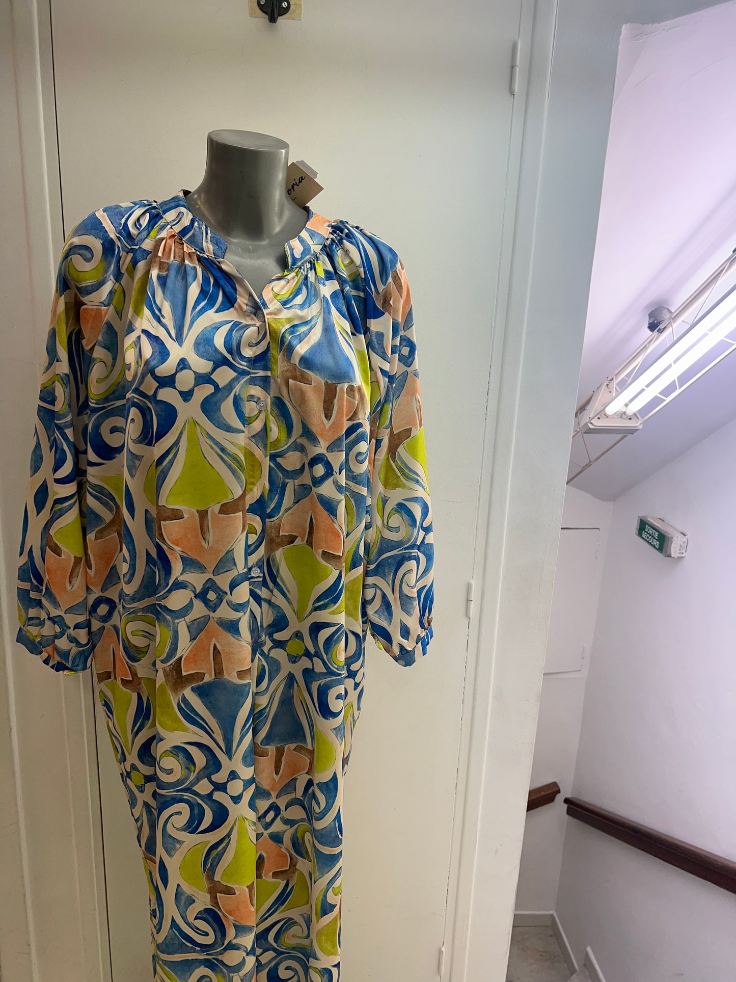 Robe picasso a imprimé