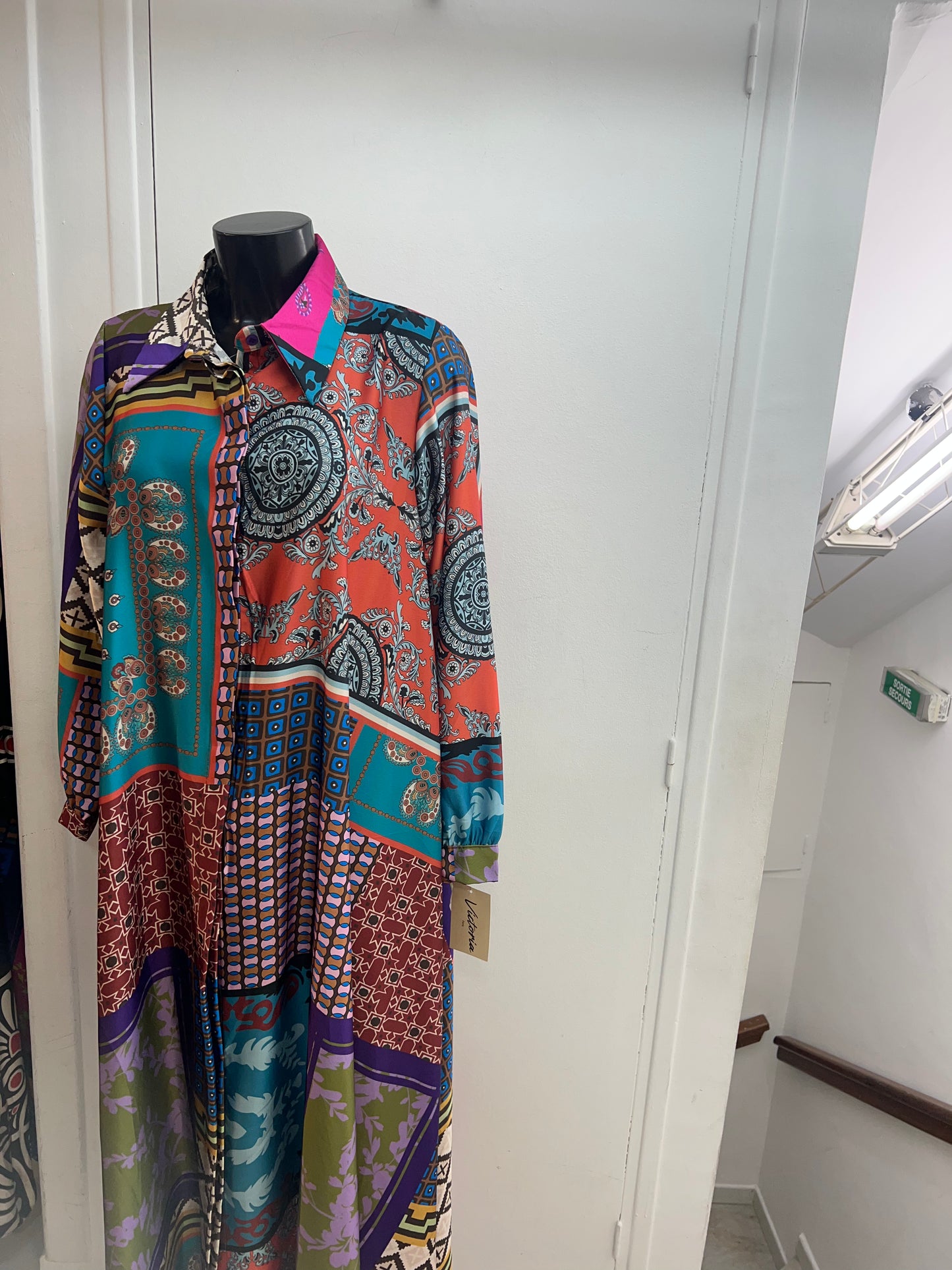 robe picasso imprimé